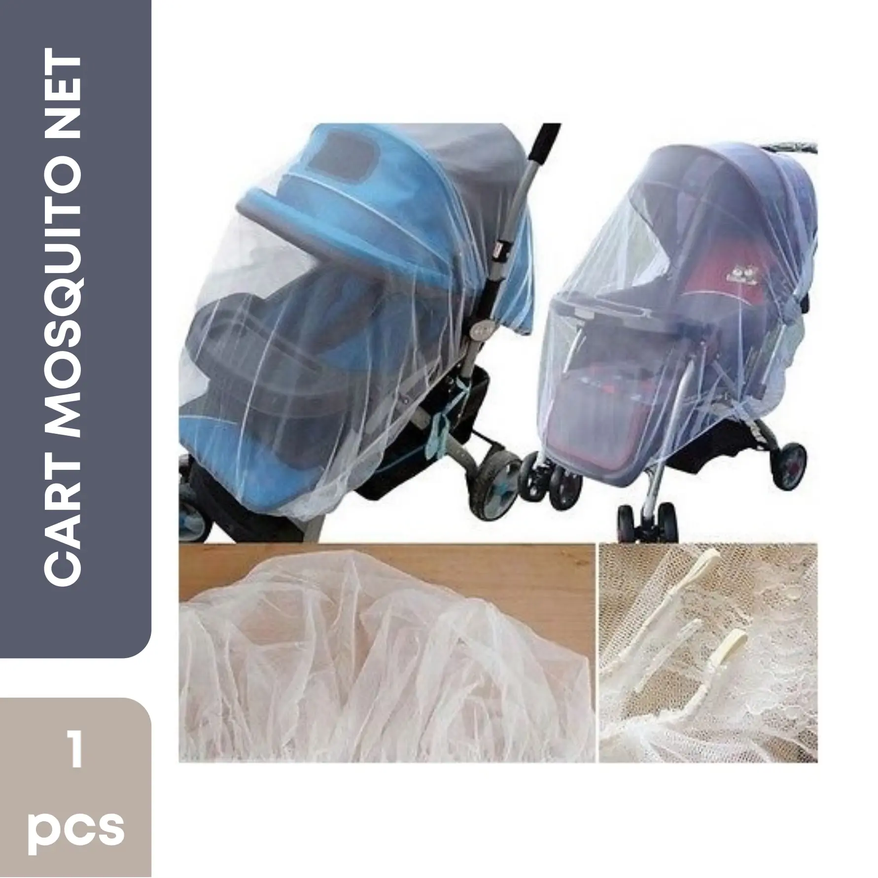 Baby Buggy Pram Mosquito Cover Net Pushchair Stroller Fly Insect Protector B FZ 